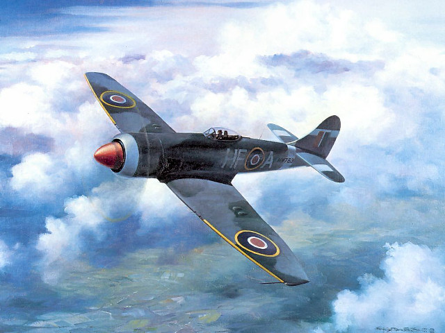 Plane flying sky clouds water free wallpaper for desktop - medium preview image