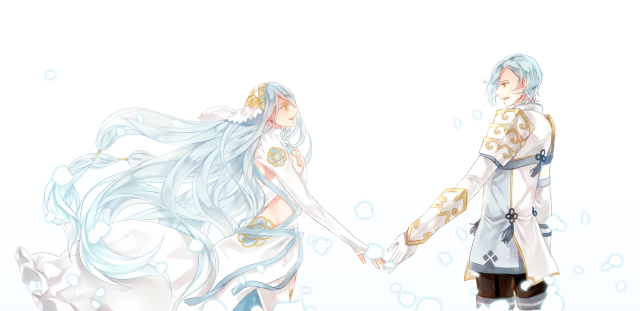 Water bubbles bluehair holdinghands romantic free wallpaper for desktop - medium preview image