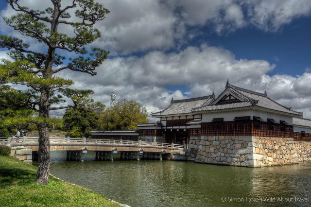 Bridge water building tree foreground free wallpaper for desktop - medium preview image