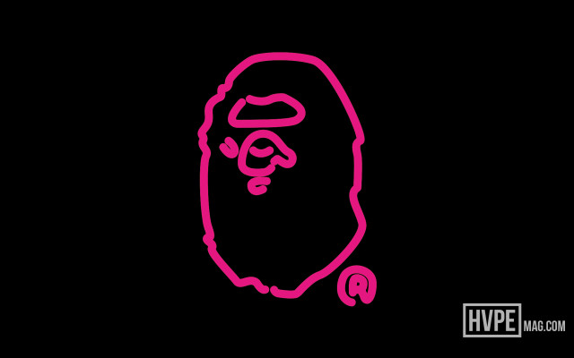 Pink gorilla face black background free wallpaper for desktop - medium preview image