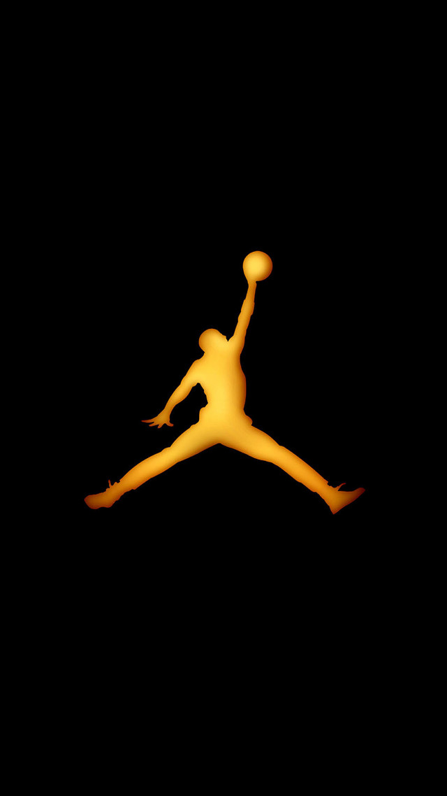 Person jumping basketball yellow glow free wallpaper for mobile - medium preview image