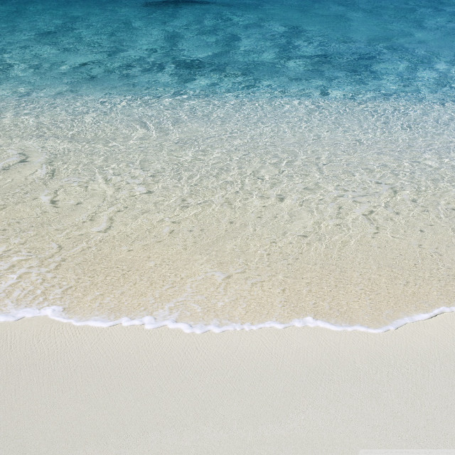 Beach wave surfboard person walking free wallpaper for tablet - medium preview image