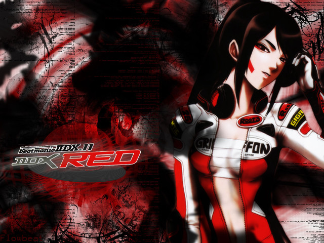 Racing woman cellphone red background free wallpaper for desktop - medium preview image