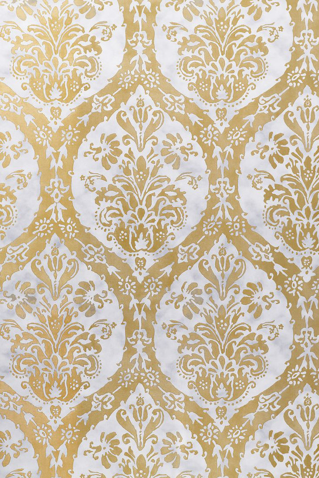 White gold wallpaper floral pattern free wallpaper for mobile - medium preview image