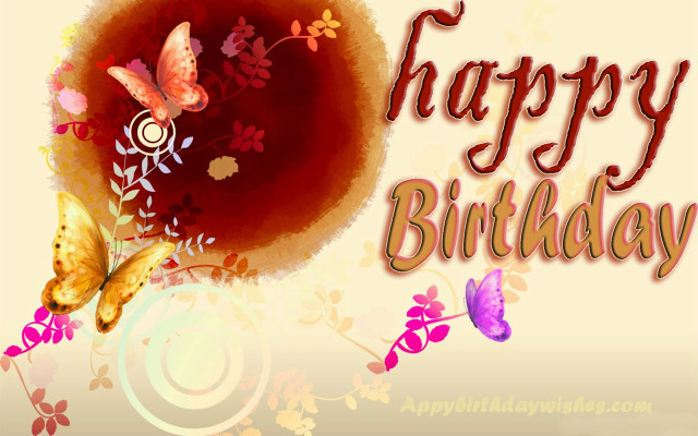Birthday butterflies flowers net art free wallpaper for desktop - medium preview image