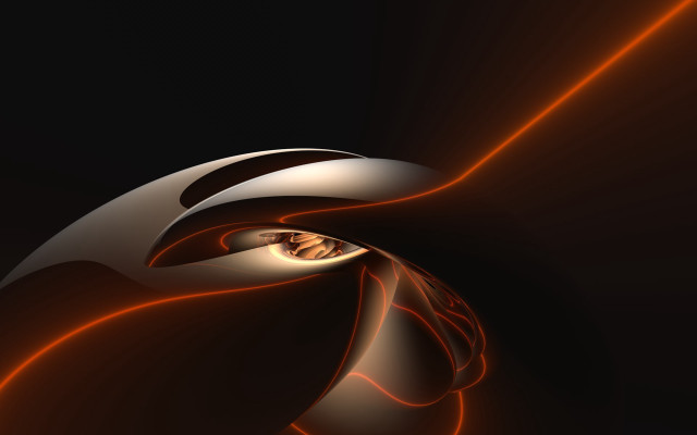 Human eye dark background orange free wallpaper for desktop - medium preview image