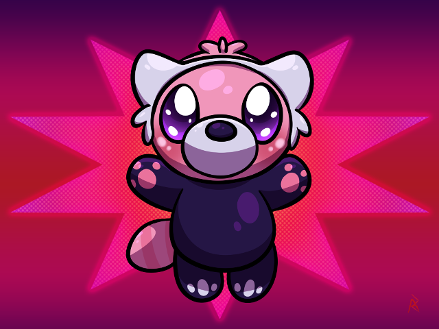 Cartoon bear big eyes star free wallpaper for desktop - medium preview image