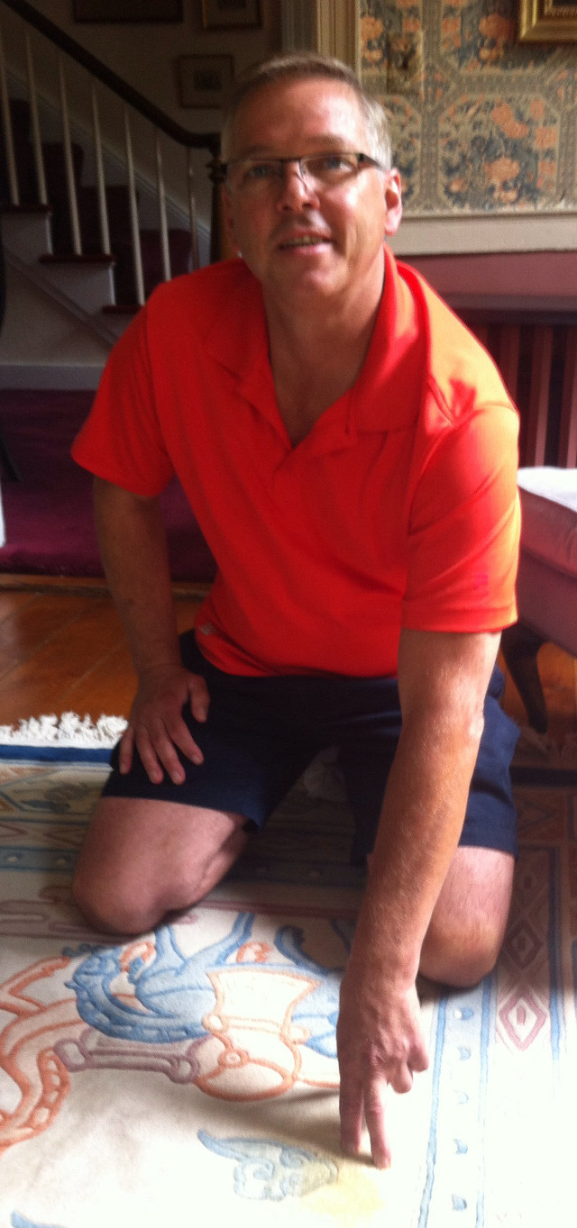 Man sitting floor rug dragon free wallpaper for mobile - medium preview image