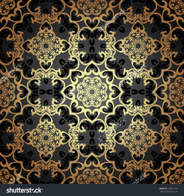 Black gold abstract background circular free wallpaper for tablet - medium preview image