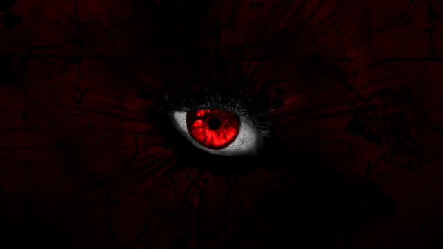 Red eyeball black background red free wallpaper for desktop - medium preview image