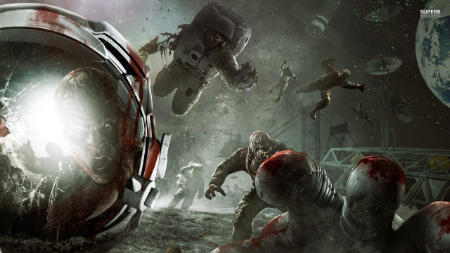 Zombies space station man middle free wallpaper for desktop - medium preview image