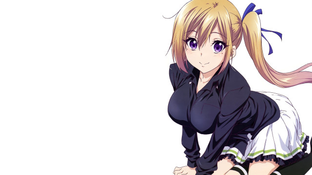 Woman black shirt white skirt free wallpaper for desktop - medium preview image