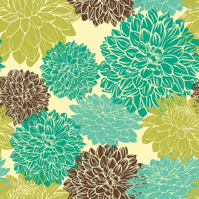 Flowers tablecloth green wallpaper pattern free wallpaper for tablet - medium preview image
