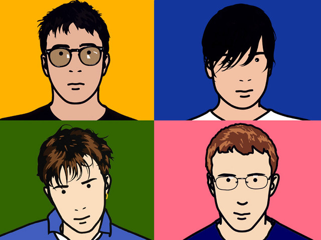 Group 4men glasses popart bauhaus free wallpaper for desktop - medium preview image