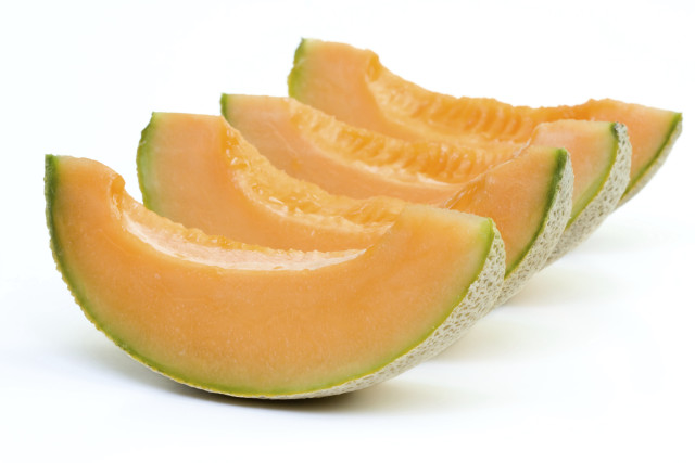 Melon slices white background rayonism free wallpaper for desktop - medium preview image