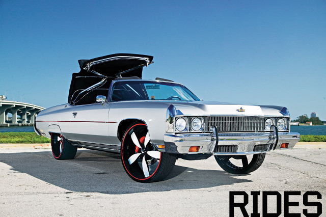 Car trunk with words rides free wallpaper for desktop - medium preview image