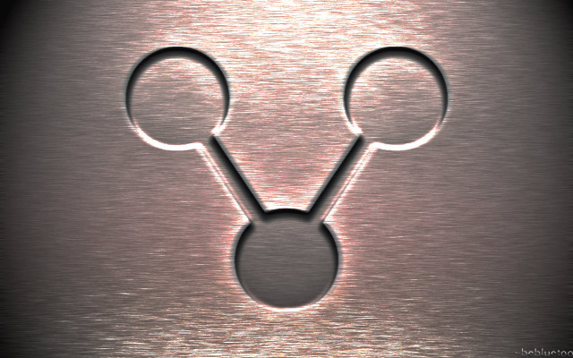 Metallic scissors shadow centered purism free wallpaper for desktop - medium preview image