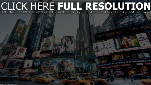 City street tall buildings traffic free wallpaper for desktop - medium preview image