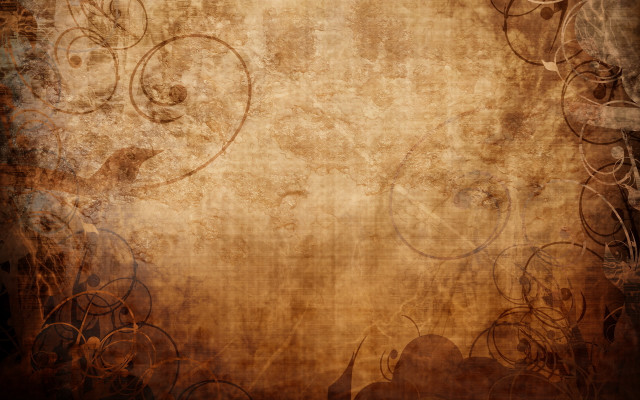 Grungy background floral design brown free wallpaper for desktop - medium preview image