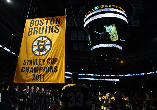 Boston hockey team arena banner free wallpaper for desktop - medium preview image