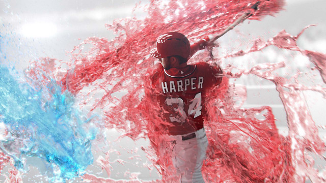 Baseball player throwing ball red free wallpaper for desktop - medium preview image