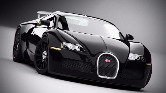 Black bugatti car image free wallpaper for desktop - medium preview image