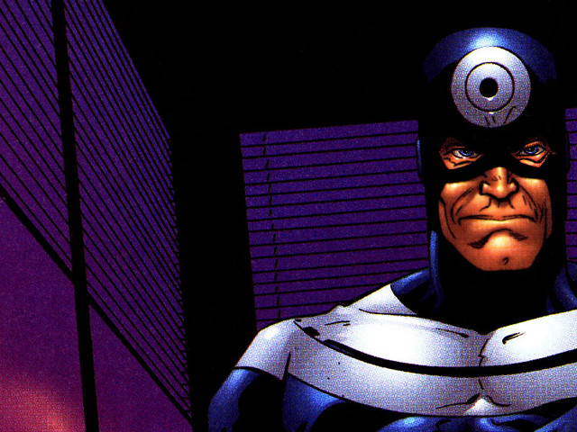 Man black white costume purple free wallpaper for desktop - medium preview image