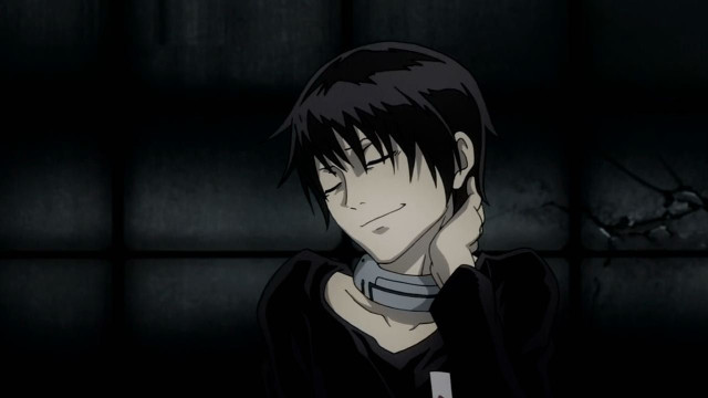 Man black hair collar dark free wallpaper for desktop - medium preview image