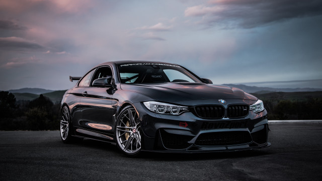 Black bmw cloudy sky 3d free wallpaper for desktop - medium preview image