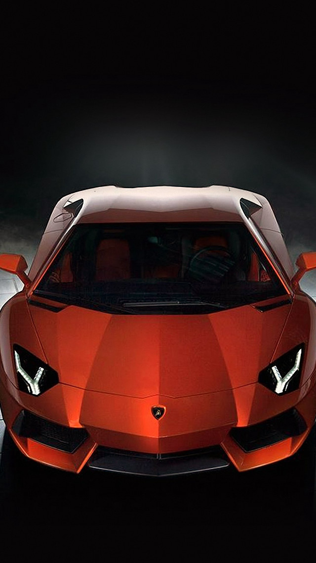 Red sports car hood up free wallpaper for mobile - medium preview image