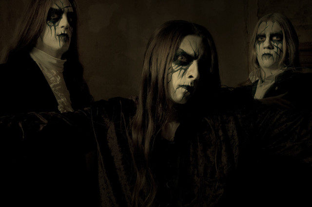 Costumed people face makeup hands free wallpaper for desktop - medium preview image