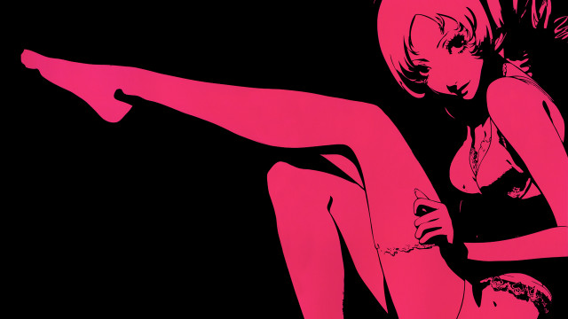 Woman pink dress transgressive art free wallpaper for desktop - medium preview image