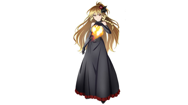 Woman black dress heart red free wallpaper for desktop - medium preview image