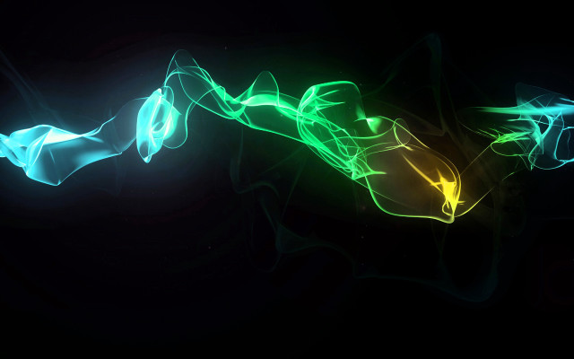 Black background green yellow light #5 free wallpaper for desktop - medium preview image