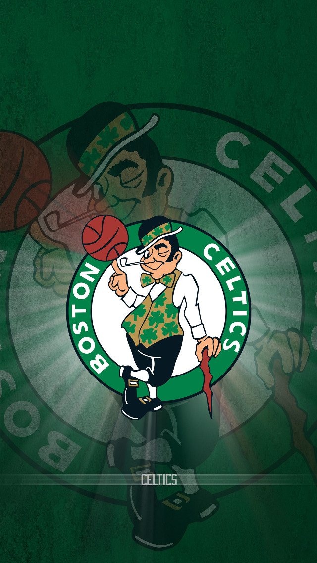 Boston sports logo basketball player free wallpaper for mobile - medium preview image
