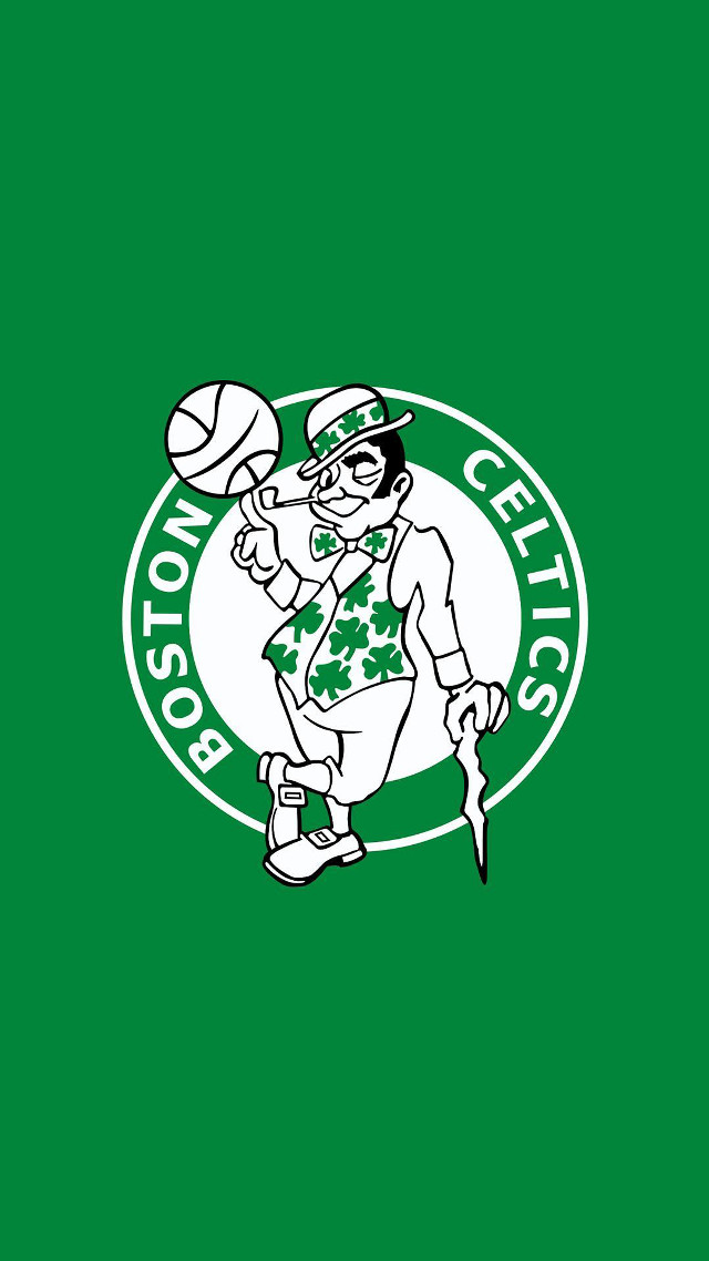 Boston basketball team logo green free wallpaper for mobile - medium preview image