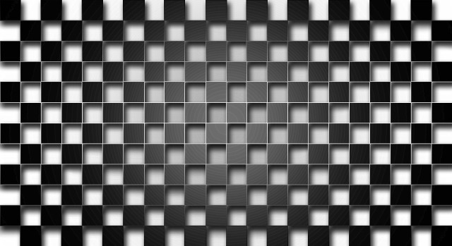 Black white square pattern middle free wallpaper for desktop - medium preview image