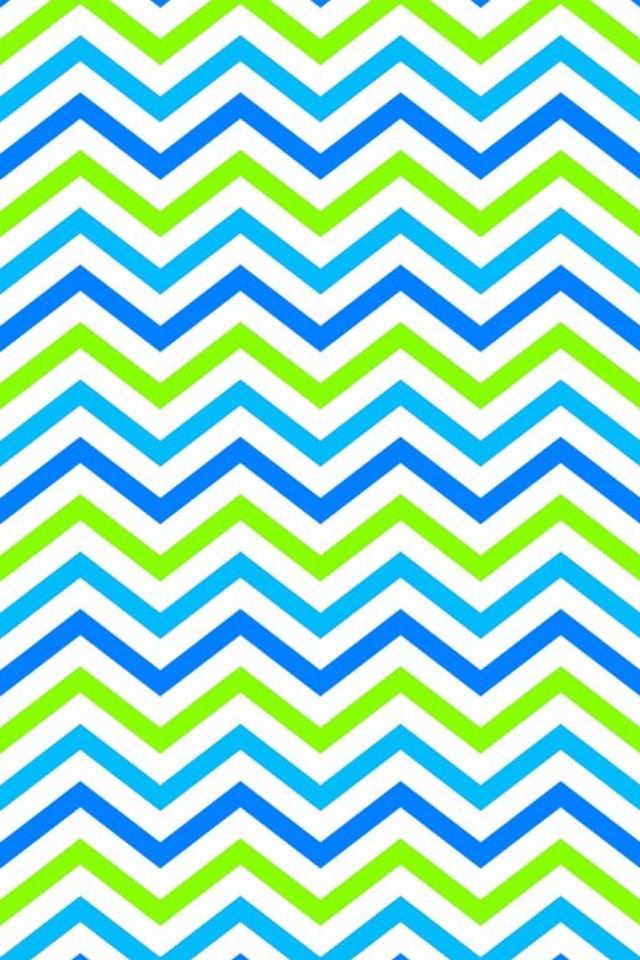 Green blue zigzag pattern white free wallpaper for mobile - medium preview image