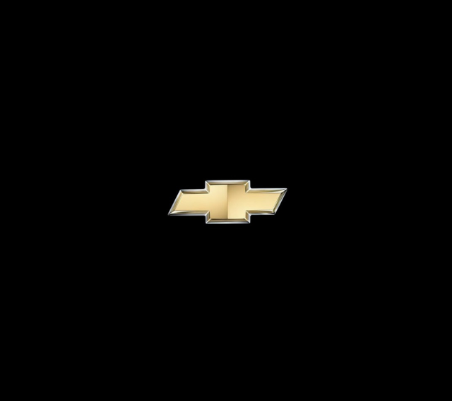 Black background gold chevrolet logo free wallpaper for tablet - medium preview image