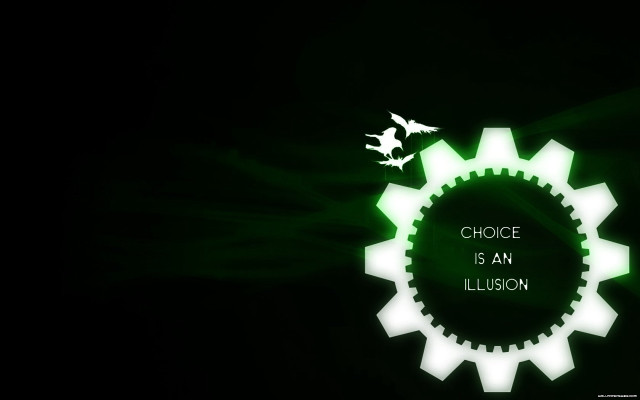 Green white clock black background free wallpaper for desktop - medium preview image