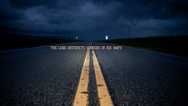 Road sign lord instructs sunrise free wallpaper for desktop - medium preview image