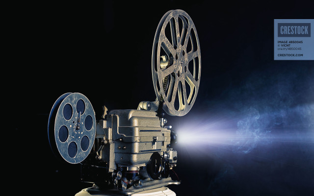 Movie projector lens film strip free wallpaper for desktop - medium preview image