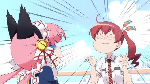 Anime couple sky background clouds #3 free wallpaper for desktop - medium preview image