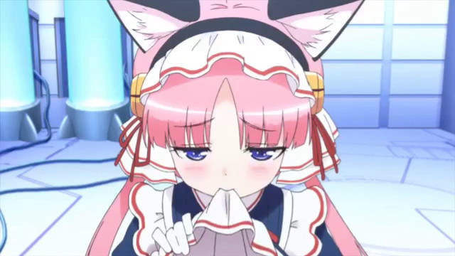 Anime cat ears cat tail free wallpaper for desktop - medium preview image