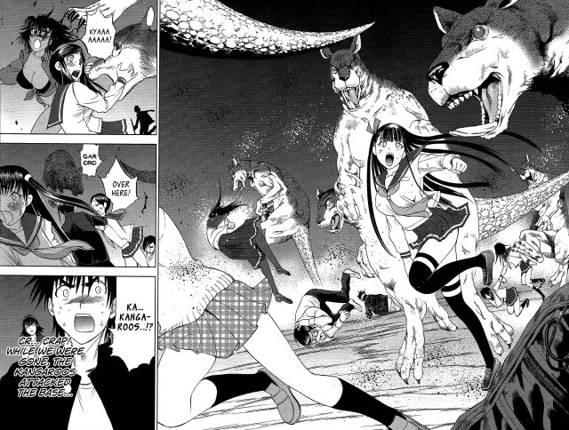 Girl wolf man comic strip free wallpaper for desktop - medium preview image