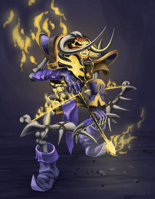 Person sword skull back digital free wallpaper for mobile - medium preview image