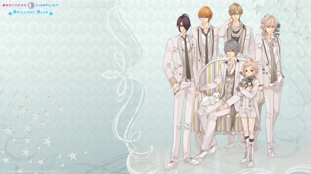 Group people blue background stars free wallpaper for desktop - medium preview image