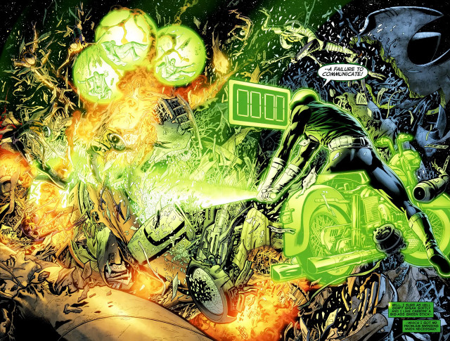Green lantern motorcycle comic character free wallpaper for desktop - medium preview image