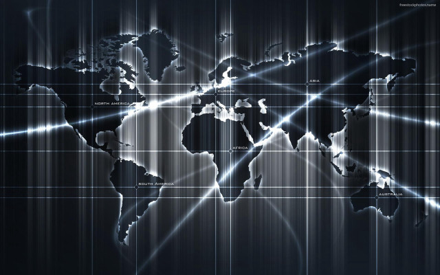 World map lines dots surface free wallpaper for desktop - medium preview image