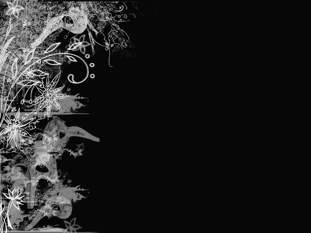 Black white woman flowers head free wallpaper for desktop - medium preview image